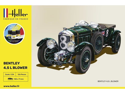 Bentley 4.5L Blower modelio dovanų rinkinys su dažais 1:24