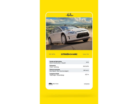 Heller Citroën C4 WRC 1:24 plastikinis surenkamas modelio rinkinys (80756)
