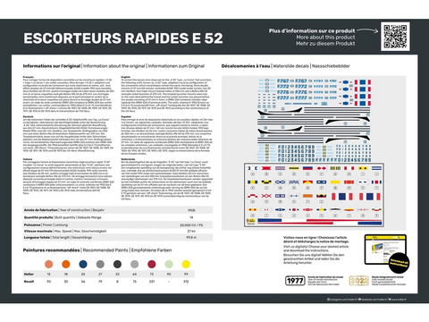 Heller E52 Le Normand fregata, 1/400 plastikinis laivo modelis (81094)