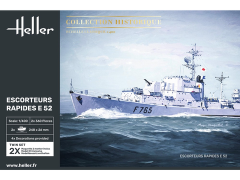 Heller E52 Le Normand fregata, 1/400 plastikinis laivo modelis (81094)