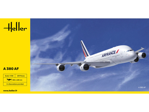 Heller Airbus A380 AF plastikinis lėktuvo modelis 1/125
