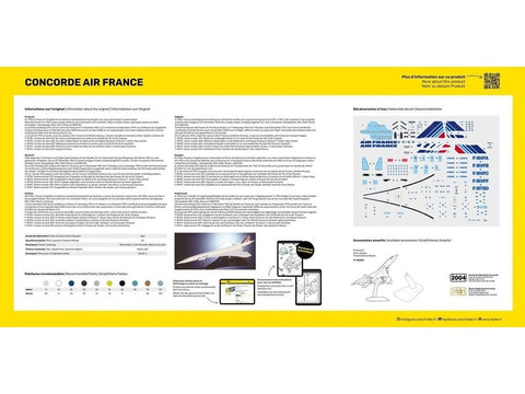 Concorde Air France 1/72 Heller plastikinis lėktuvo surinkimo rinkinys