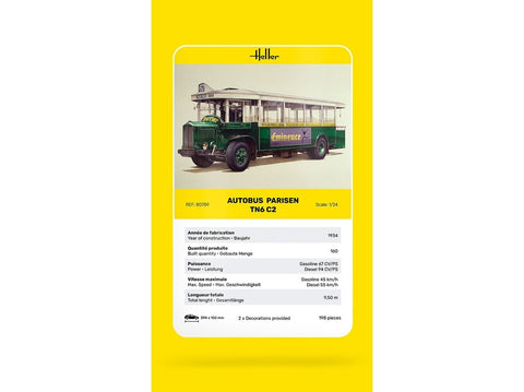Heller Renault TN6 C2 Paryžiaus autobusas 1/24 surenkamas modelis
