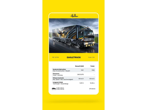 Heller Renault G260 Eagletruck 1/24 plastikinis modelio rinkinys