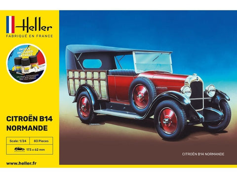 Heller Citroen B14 Normande 1/24 dovanų rinkinys su dažais ir klijais 56729