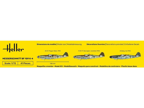 Heller Messerschmitt Bf 109 K-4 1/72 plastikinis dovanų rinkinys