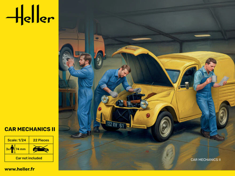 Heller Car Mechanics II 1/24 plastikinis surinkimo rinkinys
