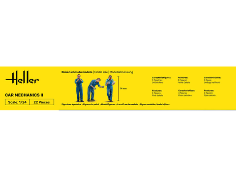 Heller Car Mechanics II 1/24 plastikinis surinkimo rinkinys