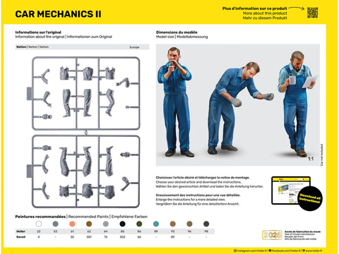 Heller Car Mechanics II 1/24 plastikinis surinkimo rinkinys