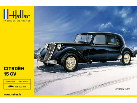 Heller Citroën 15 CV 1/24 plastikinis surenkamas automobilio rinkinys