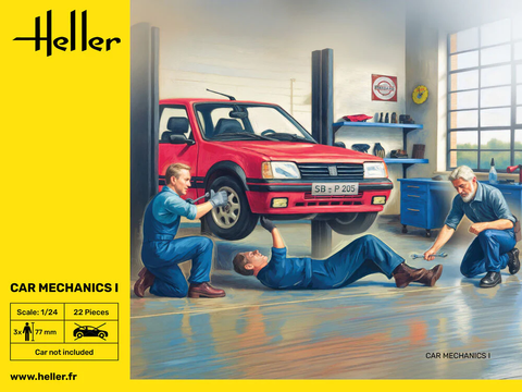 Heller Car Mechanics I 1/24 plastikinis surinkimo rinkinys