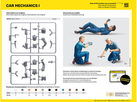 Heller Car Mechanics I 1/24 plastikinis surinkimo rinkinys