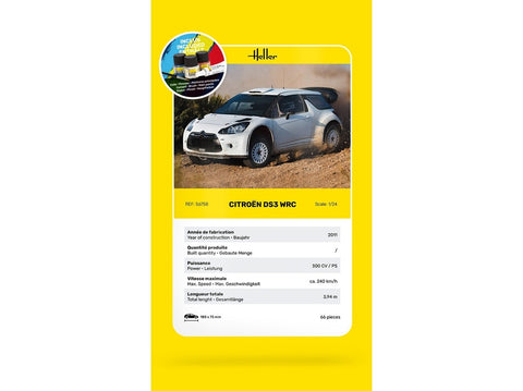 Citroen DS3 WRC plastikinis modelis 1/24 dovanų rinkinys