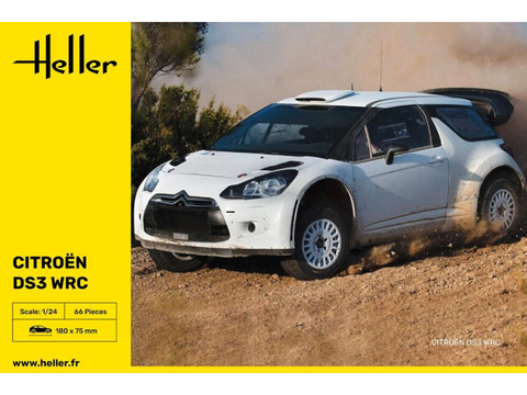 Heller Citroën DS3 WRC 1:24 plastikinis surinkimo rinkinys (80758)