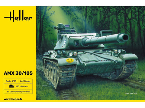 Heller AMX-30/105 prancūzų tanko modelis 1:35, plastikinis rinkinys