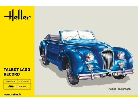 Heller Talbot Lago Record 1:24 plastikinis surinkimo rinkinys