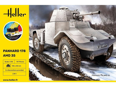 Heller Panhard 178 AMD 35 dovanų rinkinys, 1/35, plastikinis modelis
