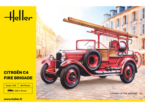 Heller Citroen C4 gaisrinė 1/24 plastikinis surinkimo rinkinys