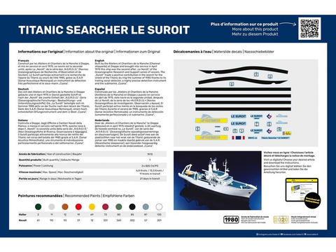 Heller Le Suroit 1:200 laivo modelis – Titaniko paieškų laivas