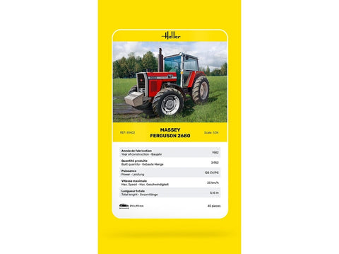 Heller Massey Ferguson 2680 traktoriaus plastikinis rinkinys 1:24