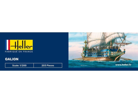 Heller Galion 1/200 dovanų rinkinys – plastikinis laivo modelis