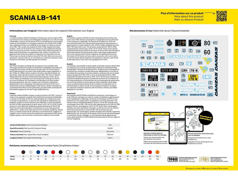Heller Scania LB-141 1/24 plastikinis surenkamas modelis (80773)