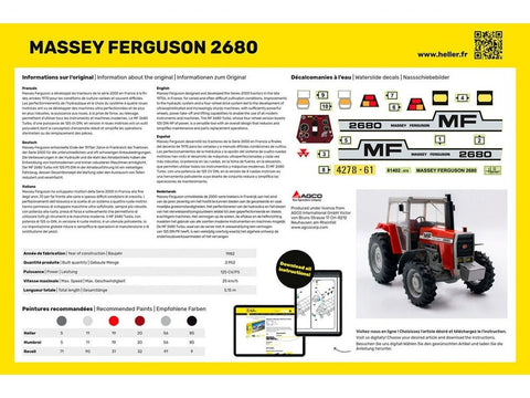 Heller Massey Ferguson 2680 traktorius 1:24 dovanų rinkinys (57402)