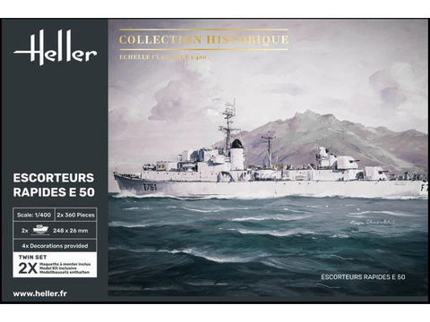 Heller E50 Le Corse klasės fregata 1/400, surenkamas modelis 81093
