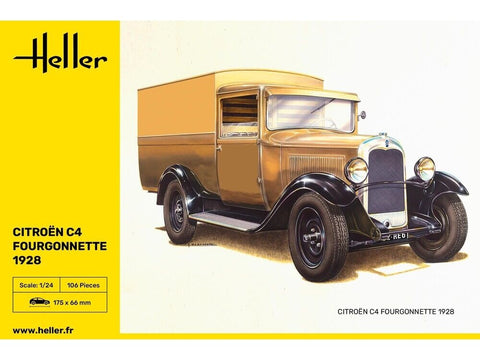 Heller Citroën C4 Fourgonnette 1928 1/24 plastikinis surinkimo rinkinys