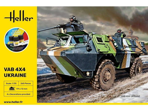 VAB 4x4 Ukraina modelio dovanų rinkinys su dažais 1/35