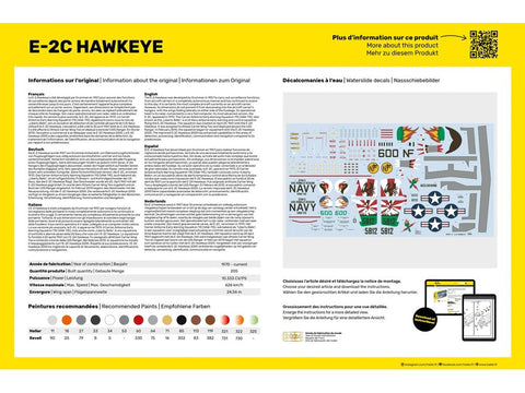 Heller Grumman E-2C Hawkeye 1/72 surenkamas plastikinis lėktuvo modelis 82300
