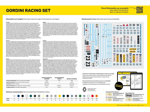 Heller Gordini lenktynių 1/24 plastikinis surinkimo rinkinys
