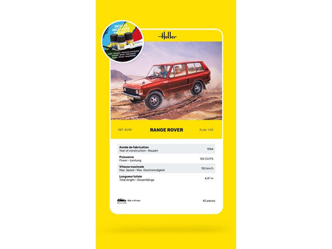Heller Range Rover dovanų rinkinys, plastikinis modelis 1:43