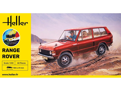 Heller Range Rover dovanų rinkinys, plastikinis modelis 1:43