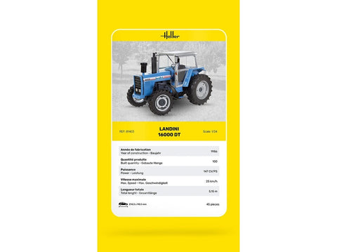 Heller Landini 16000 DT traktoriaus surinkimo rinkinys 1/24