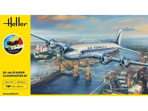Heller Douglas DC-6A/B Super Cloudmaster AF plastikinis dovanų komplektas 1/72