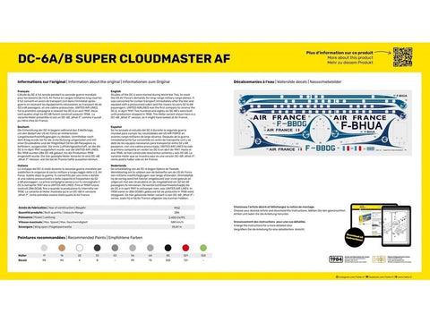Heller Douglas DC-6A/B Super Cloudmaster AF plastikinis dovanų komplektas 1/72