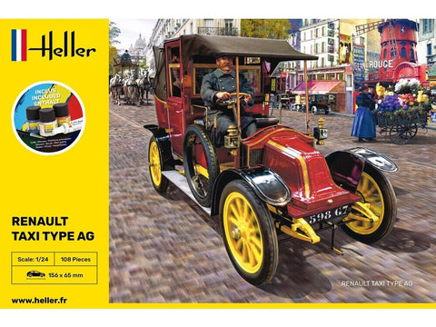 Heller Renault Taxi Type AG 1/24 plastikinis dovanų rinkinys