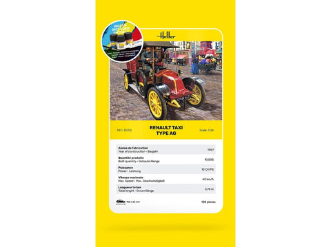 Heller Renault Taxi Type AG 1/24 plastikinis dovanų rinkinys