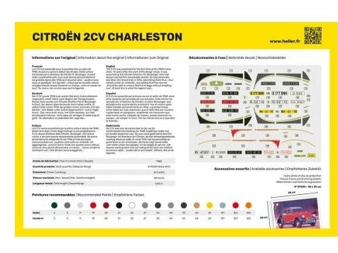 Heller Citroën 2CV Charleston 1/24 plastikinis dovanų rinkinys