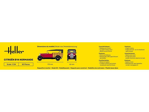 Heller Citroën B14 Normande 1:24 plastikinis surenkamas modelis 80729