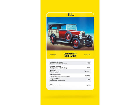 Heller Citroën B14 Normande 1:24 plastikinis surenkamas modelis 80729