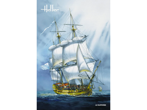 Heller Le Superbe burlaivio modelis 1/150 mastelis
