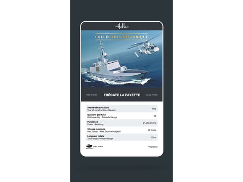 Heller La Fayette fregata 1/400 plastikinis laivo surinkimo rinkinys 81035