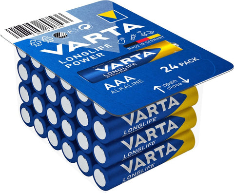 Varta Longlife Power AAA šarminės baterijos 24 vnt.
