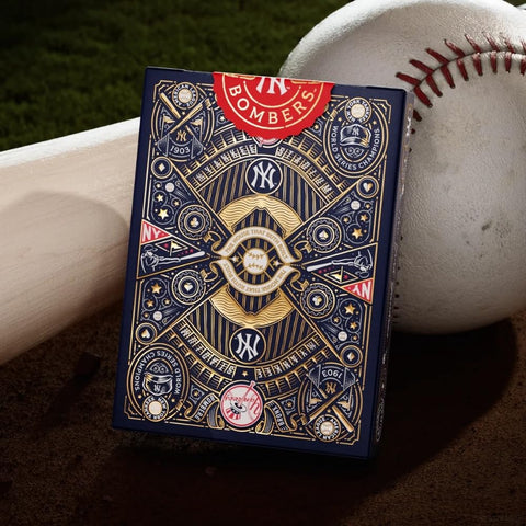 New York Yankees premium žaidimo kortos su aukso folija – dovana gerbėjui
