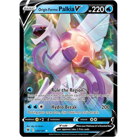 Pokémon TCG Origin Forme Palkia VSTAR League Battle Deck 60 kortų kaladė