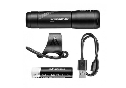 Mactronic Scream 3.1 1000 lm priekinis dviračio žibintas su USB