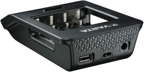 Varta LCD Smart Charger+ išmanus AA/AAA baterijų įkroviklis su USB
