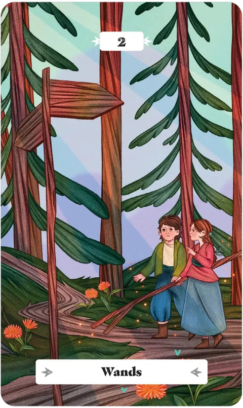 Woodland Fairy Tale Taro kortos – 78 kortų kaladė su knyga